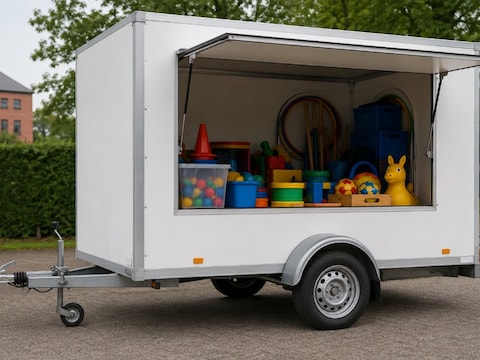 De nieuwe (Z)werfwagen van de stad Ieper. 