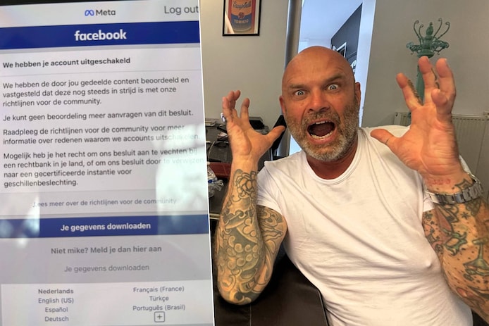 Mike Love Tattoo (57) verliest Facebook-account door ludieke post: “Meta  ontnam mij mijn broodwinning zonder geldige reden” | Kortrijk | hln.be