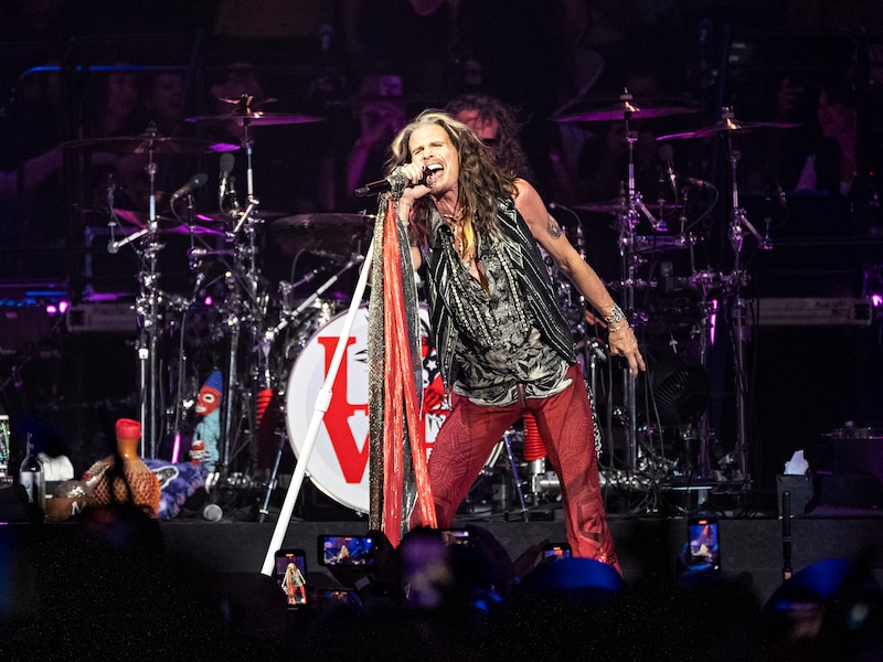 Steven Tyler tijdens de 'Peace Out' tour