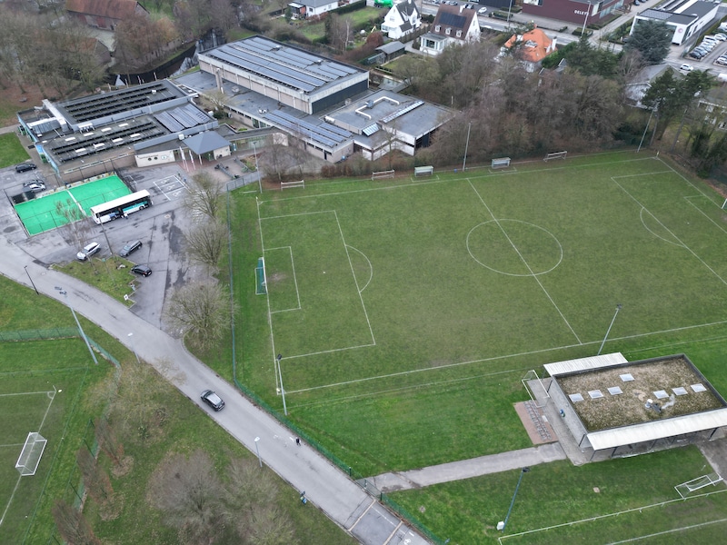 Het nieuwe zwembad kom vlak naast het huidige, in het sportpark in Kuurne