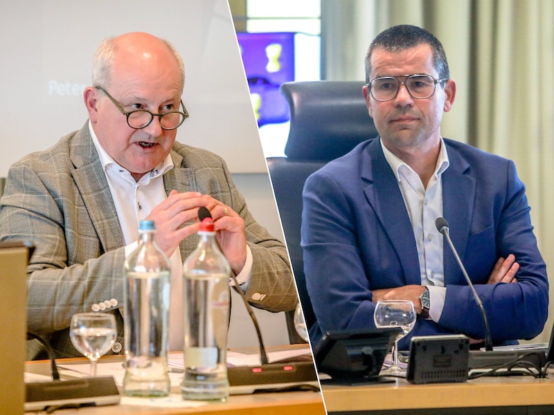Peter De Baets (Anders.8670) en burgemeester Sander Loones (Samen N-VA) zitten niet op dezelfde golflengte wat het parkeerbudget betreft
