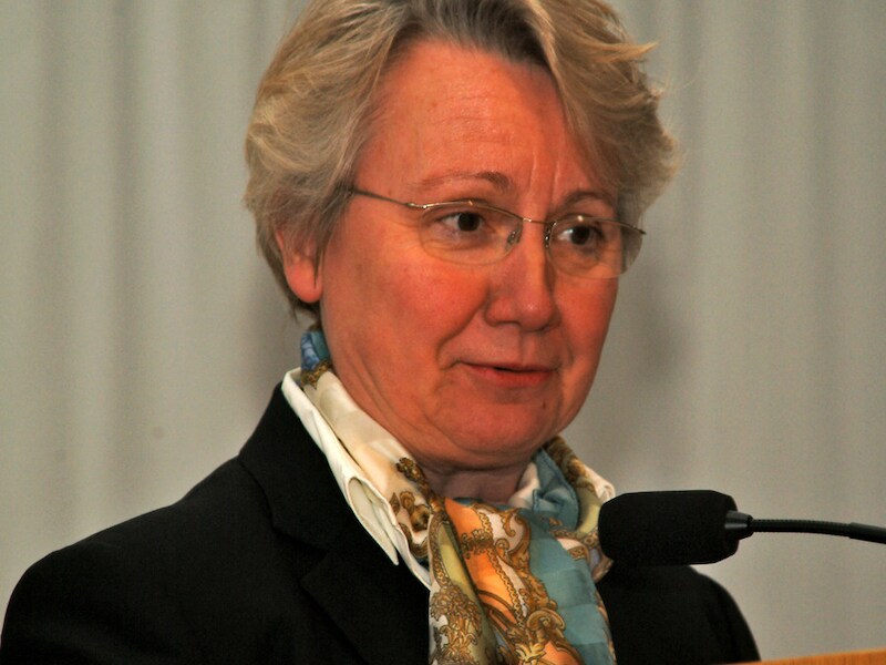 De Duitse minister van Beschaving Annette Schavan.