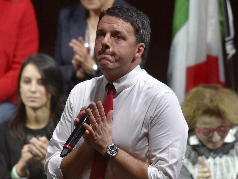 De Italiaanse premier Matteo Renzi.