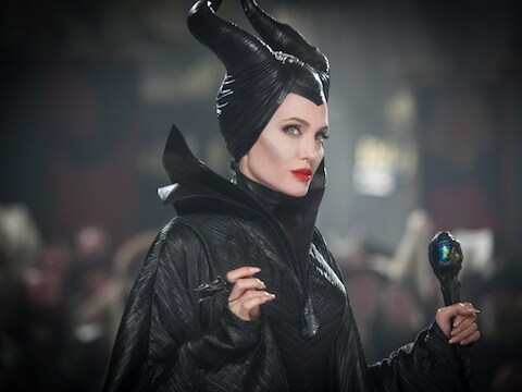 Angelina Jolie in 'Maleficent', de fantasyfilm in 3D die is geïnspireerd op Doornroosje.