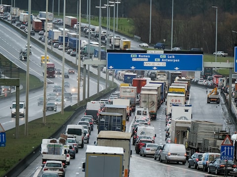 File op de Brusselse Ring (illustratiebeeld).