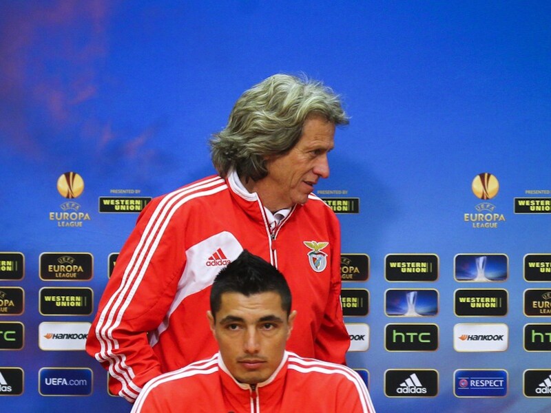 Cardozo en Jésus daags voor de verloren Europa League-finale tegen Chelsea.