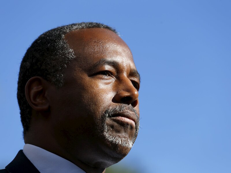 De Republikeinse presidentskandidaat Ben Carson.