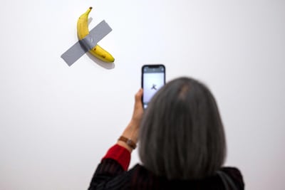 Frans museum meldt diefstal van vastgeplakte banaan