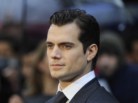 Henry Cavill op de Europese première van 'Man of Steel' in Londen op 12 juni.