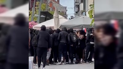 Tientallen in het zwart geklede jongeren troepen samen op Grote Markt in Turnhout: “Plots sloegen ze op de vlucht”