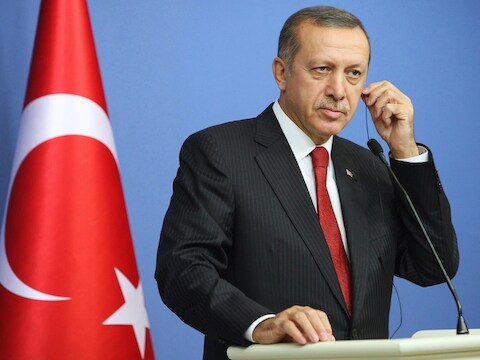 De Turkse premier Tayyip Erdogan.