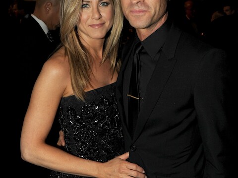 Jennifer Aniston en Justin Theroux, een mooi koppel, maar of ze ooit ook man en vrouw worden, valt nog af te wachten...