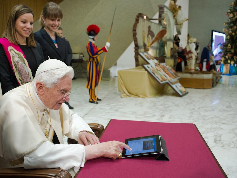 De aftredende paus Benedictus XVI.