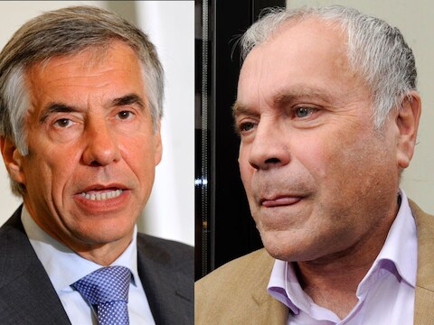Devlies (links) toont zich een trouwe partijsoldaat en geeft Van Rompuy zijn zin.