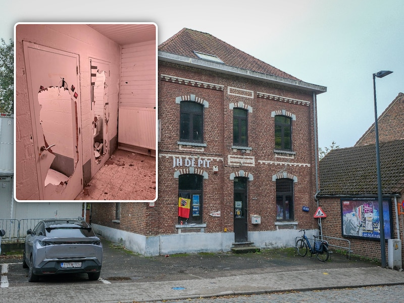 De vandalen gebruikten bruut geweld om de toiletdeuren van jeugdhuis De Pit in Overijse te vernielen.