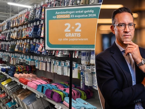 In deze Carrefour Hyper is alles al in gereedheid gebracht voor de verwachte stormloop op zondag.