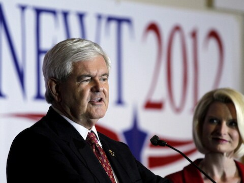 Newt Gingrich en zijn echtgenote Callista.