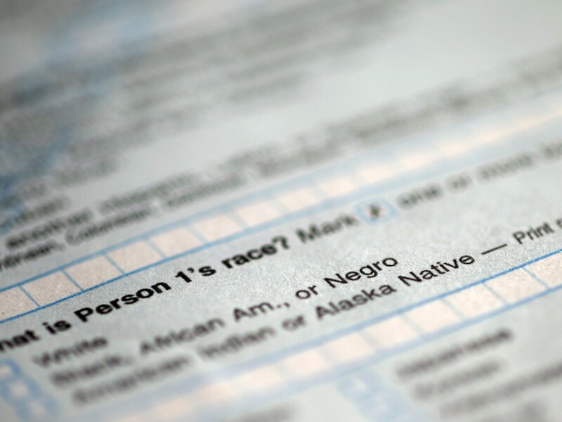 Een formulier van het Census Bureau waarin het woord 'negro' in opduikt.