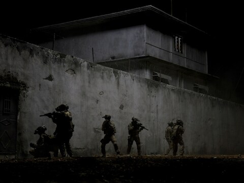 Scène uit Zero Dark Thirty, de film van Kathryn Bigalow over onder andere de dood van Osama Bin Laden.