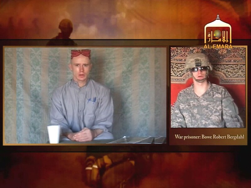 Een video van Bowe Bergdahl, die in december 2009 door de Taliban op internet werd gezet.