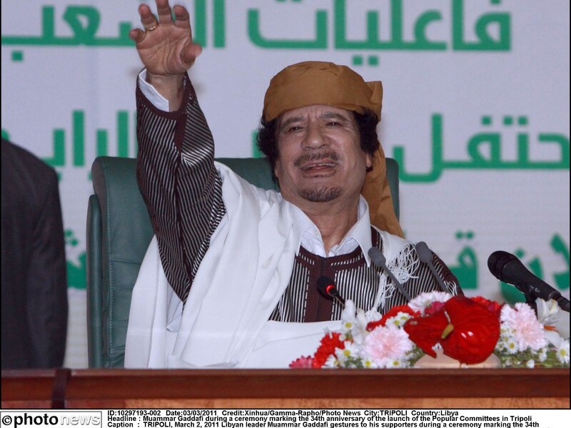 Mouammar Kadhafi.