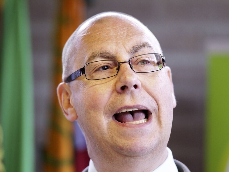 Vakbondsleider Marc Leemans.