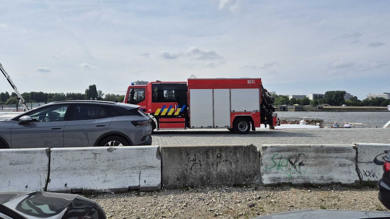The fire brigade arrived on site, but only had to provide support.