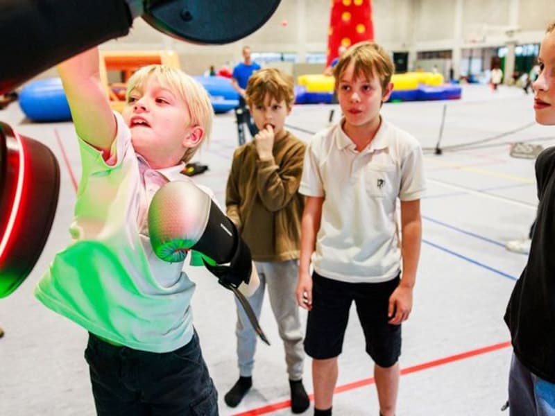 De Fun Games in sporthal De Rode Loop in Merksem. 