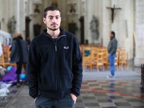 Clement, een van de drie Belgische hongerstakers.