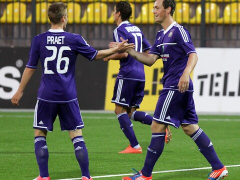 Praet en De Sutter scoorden elk een doelpunt.