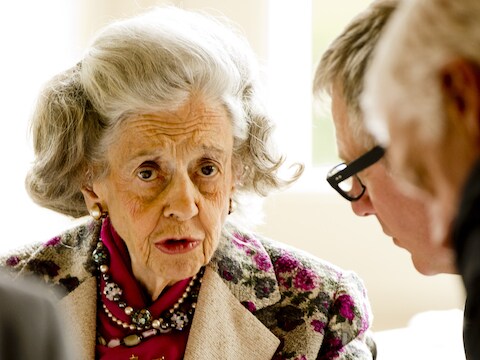 Koningin Fabiola in mei van vorig jaar.