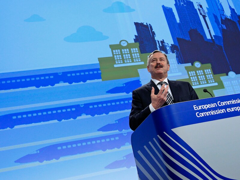 EU-commissaris voor transport Siim Kallas.
