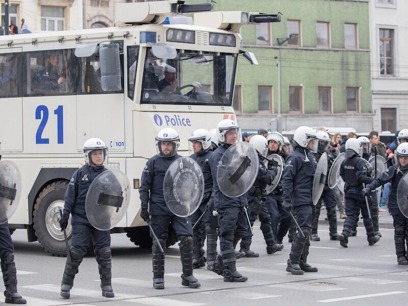 Afgelopen weekend moest de oproerpolitie optreden bij een manifestatie in Molenbeek.