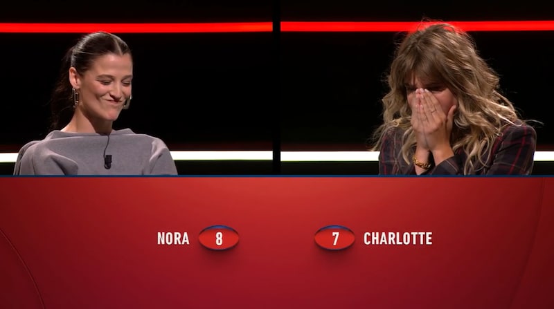 Het duel tussen Nora en Charlotte in ‘De slimste mens ter wereld’ was een thriller.