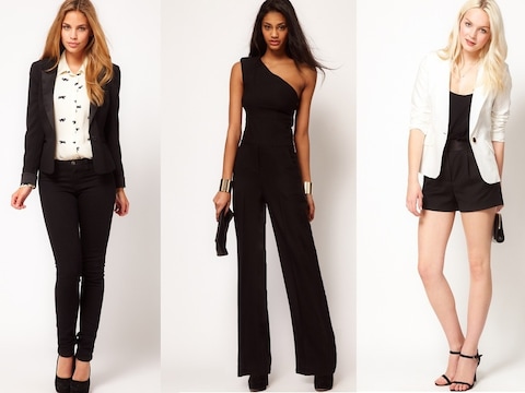 Een maatpak, jumpsuit of short