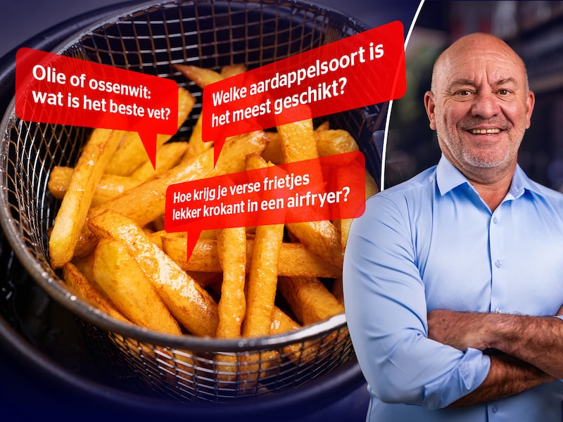 “Laat de frietjes helemaal afkoelen, alleen zo worden ze krokant”: Piet Huysentruyt beantwoordt jullie vragen over zelfgebakken frietjes