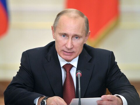 De Russische president Vladimir Poetin.