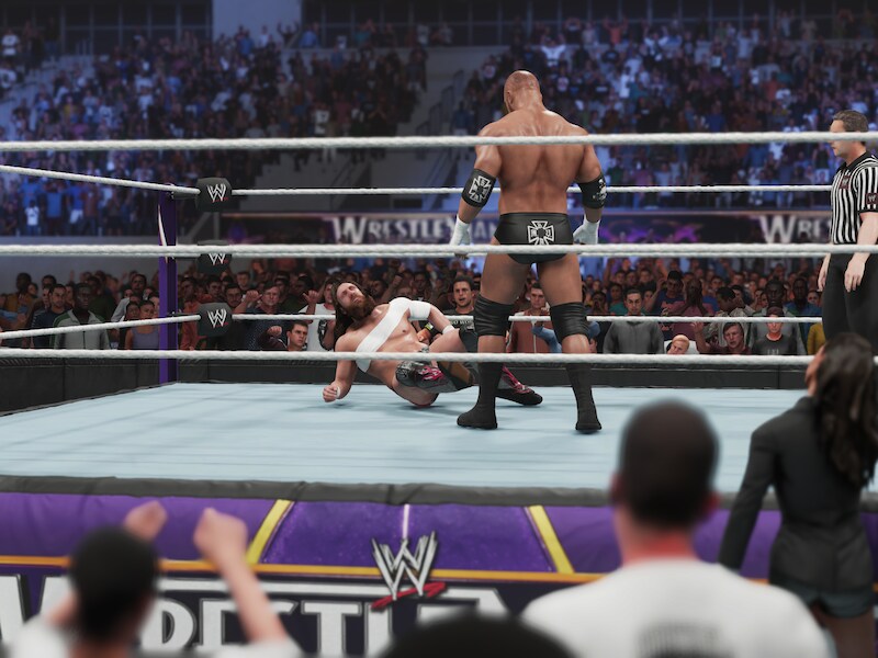 Screenshot uit 'WWE 2K19'.