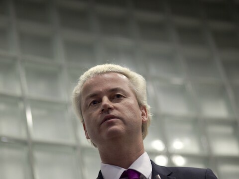 Voorzitter van de PVV Geert Wilders.