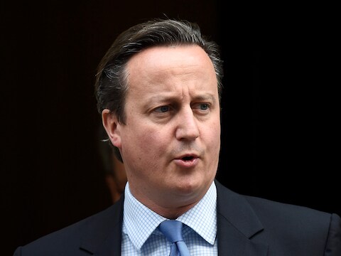 De Britse premier David Cameron