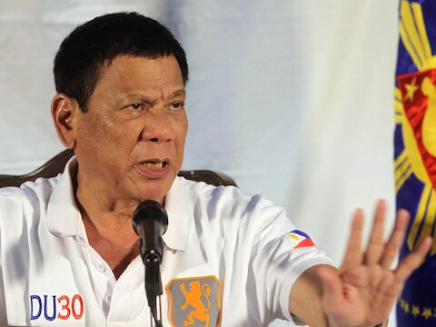 De omstreden president Rodrigo Duterte.