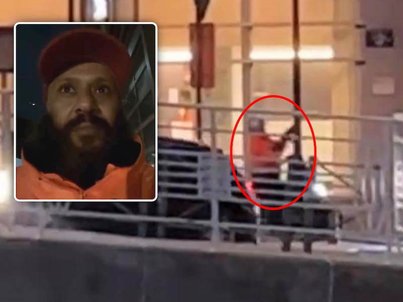 Terrorist Abdessalem Lassoued (45) in Brussel, waar hij twee Zweedse voetbalsupporters doodschoot. Op de inzetfoto zie je hem in de video die hij net voor de aanslag opnam. 