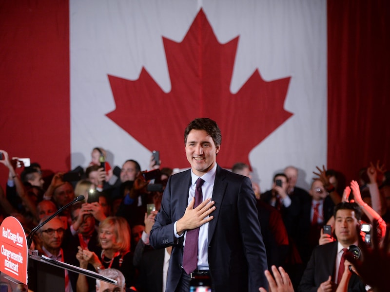 De liberale kopman Justin Trudeau.