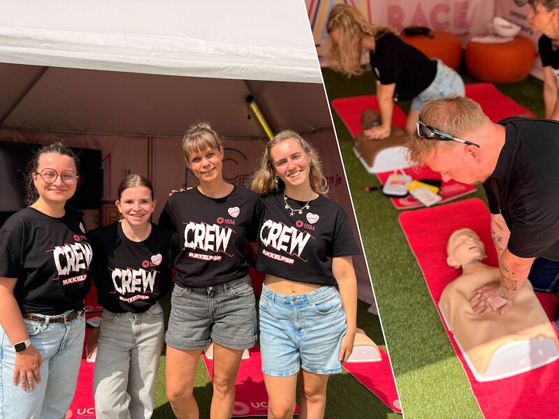 Crewleden van Pukkelpop leren reanimeren met ‘ambulance-race’: “Ik ben blij dat ik nu weet hoe het moet”