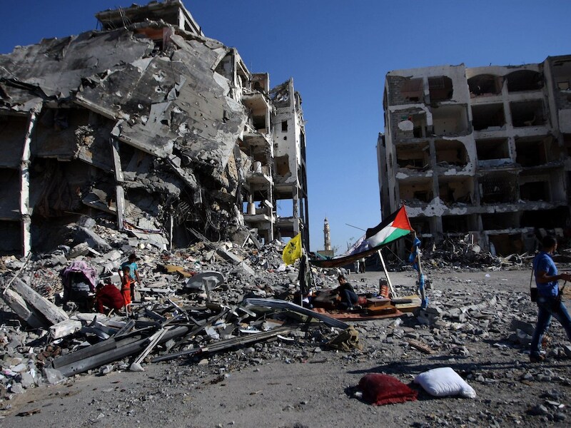 Het explosief was enkele dagen geleden door Israël afgevuurd, maar was toen niet ontploft.