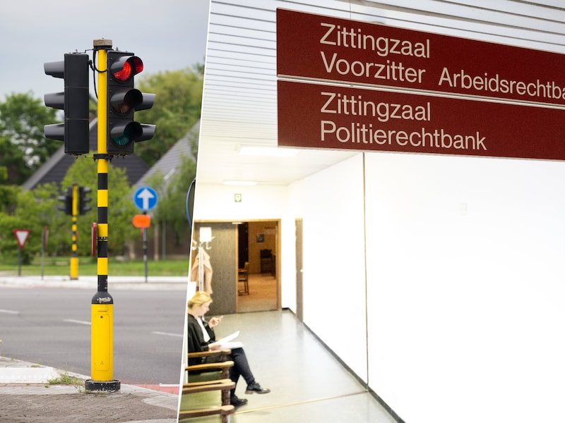 De man reed door het rood licht en bleek licht geïntoxiceerd