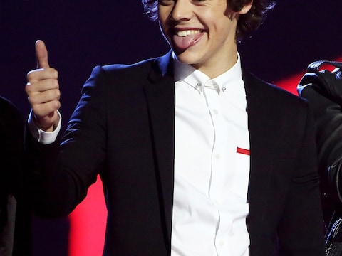 Harry Styles op de Brit Awards in februari.