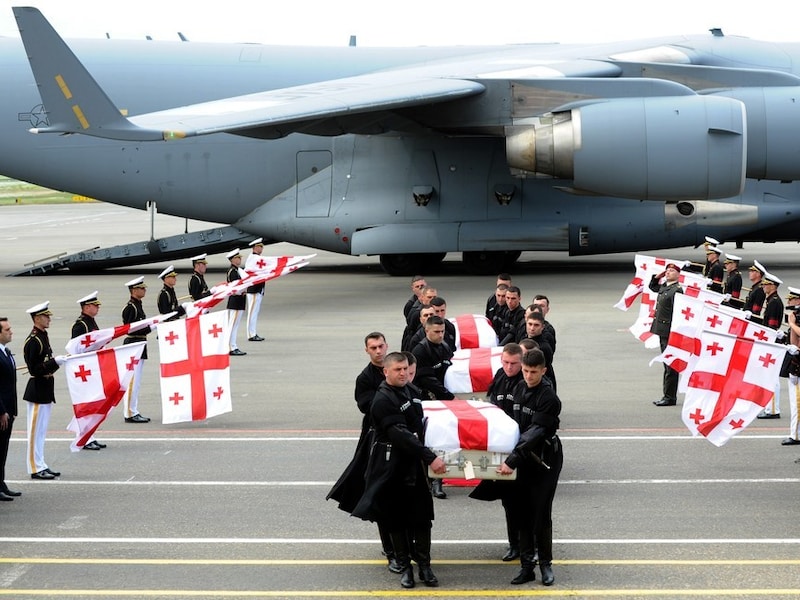 In mei 2013 sneuvelden al drie Georgische soldaten