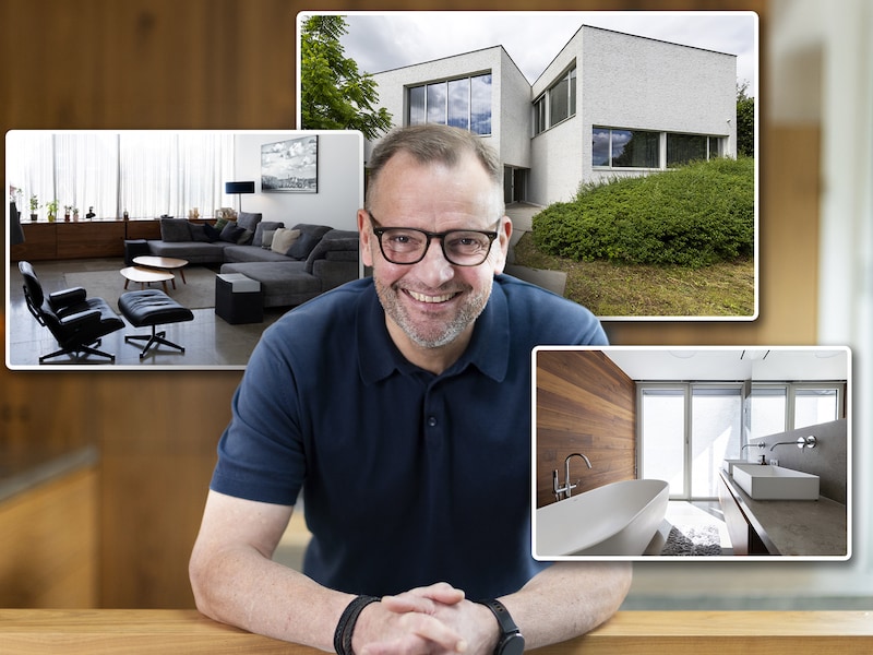 Guy (56) wilde geen ‘schoendoos’ als huis en belde een Zwitserse architect: “1,65 miljoen euro is zeker niet overdreven als je ziet wat je krijgt”