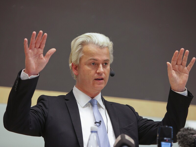 De Nederlandse politieker Geert Wilders (PVV)